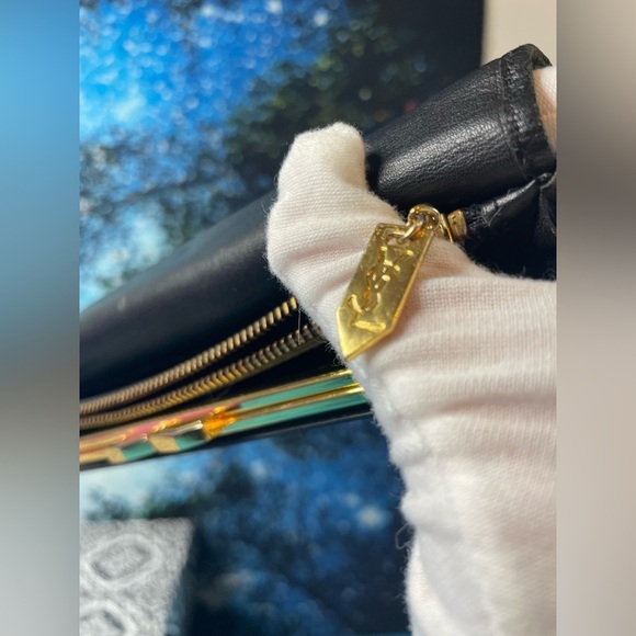 Yves Saint Laurent Vintage Black Soft Leather Wallet. Beautiful condition. - Picture 9 of 15